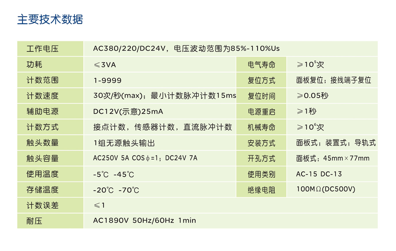 人民電器RDJ1-9(JDM9) 系列計(jì)數(shù)器 